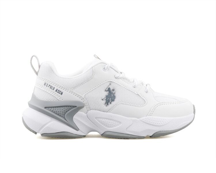 U.S. Polo Assn. 4M MAYBE WMN 4FX BEYAZ Kadın Sneaker Ayakkabı - 1