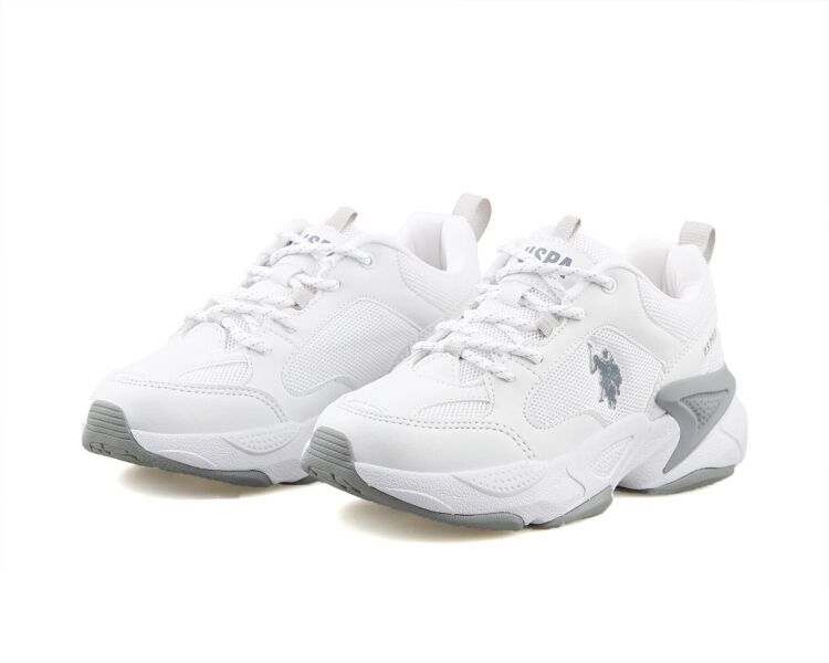 U.S. Polo Assn. 4M MAYBE WMN 4FX BEYAZ Kadın Sneaker Ayakkabı - 3