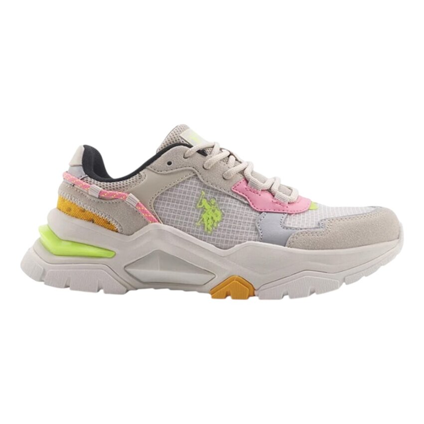 U.S. Polo Assn. 4M Vincent 4FX Bej Kadın Sneaker Ayakkabı - 1