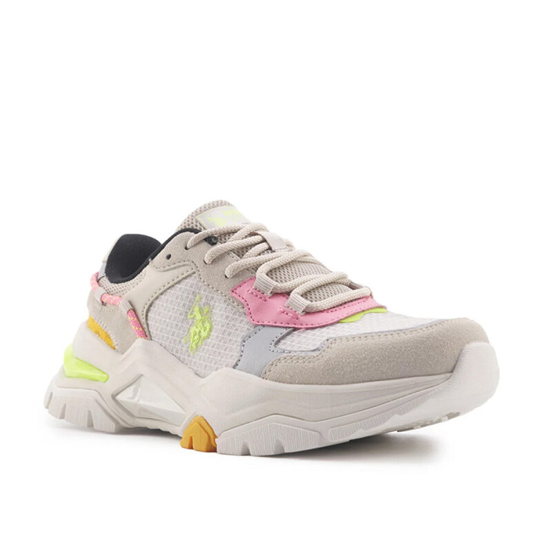 U.S. Polo Assn. 4M VINCENT WMN 4FX Bej Kadın Sneaker Ayakkabı - 3
