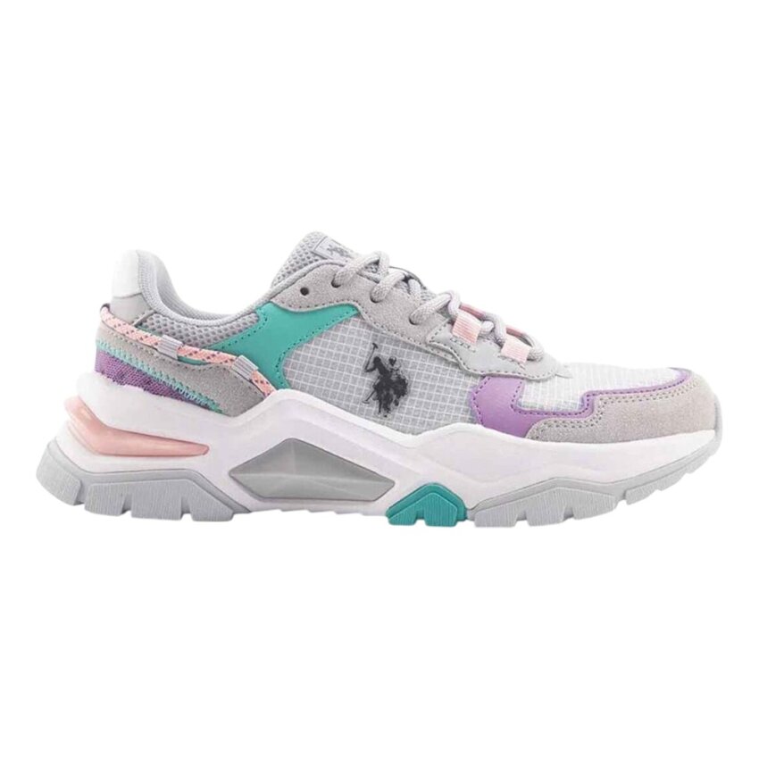 U.S. Polo Assn. 4M VINCENT WMN 4FX Gri Kadın Sneaker Ayakkabı - 1