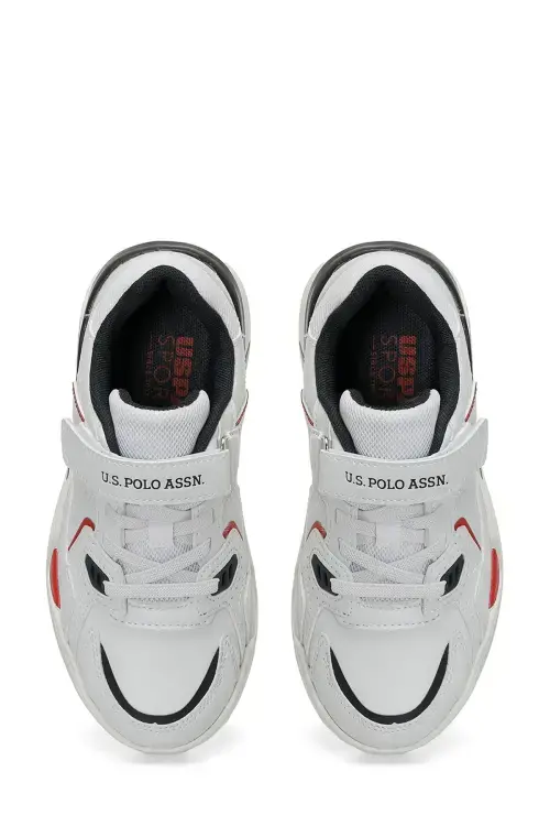 U.S. Polo Assn. 4W Denver Jr 4PR Beyaz Çocuk Günlük Ayakkabı - 5
