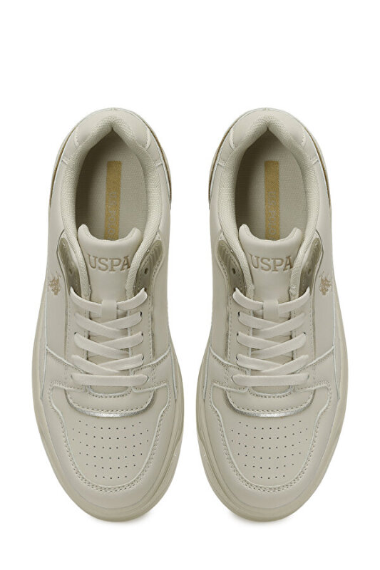 U.S. Polo Assn. 5F Caroline 5PR Bej Kadın Sneaker Ayakkabı - 5