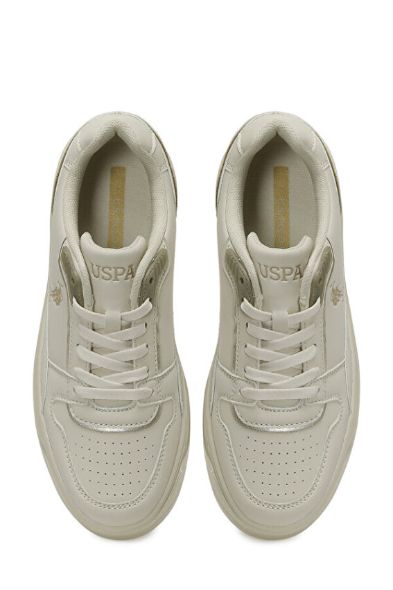 U.S. Polo Assn. 5F Caroline 5PR Bej Kadın Sneaker Ayakkabı - 5