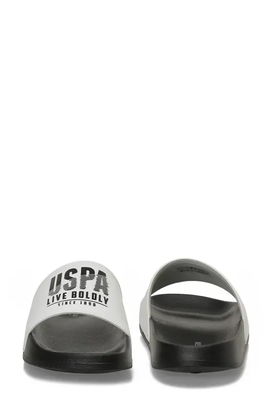 U.S. Polo Assn. 6M Gusty 6FX Beyaz Erkek Terlik - 5