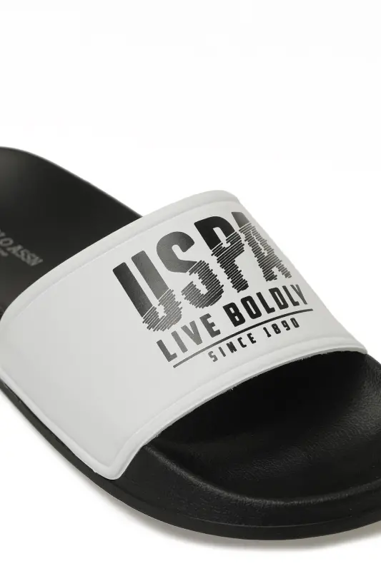 U.S. Polo Assn. 6M Gusty 6FX Beyaz Erkek Terlik - 7