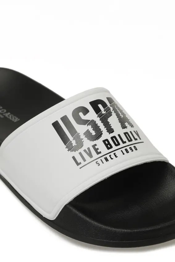 U.S. Polo Assn. 6M Gusty 6FX Beyaz Erkek Terlik - 7