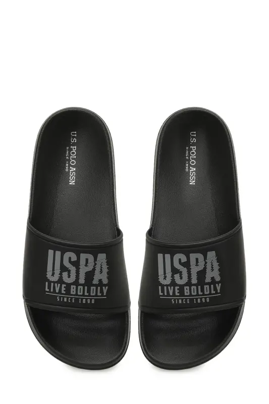U.S. Polo Assn. 6M Gusty 6FX Siyah Erkek Terlik - 4