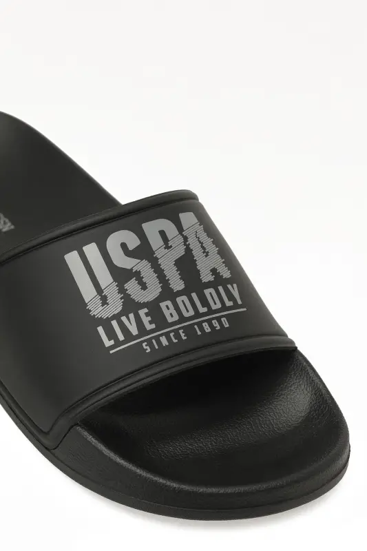 U.S. Polo Assn. 6M Gusty 6FX Siyah Erkek Terlik - 7