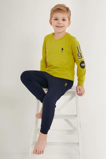 U.S. Polo Assn Kids ERKEK ÇOCUK İKİLİ TAKIM Yeşil Çocuk Pijama Takımı - 3