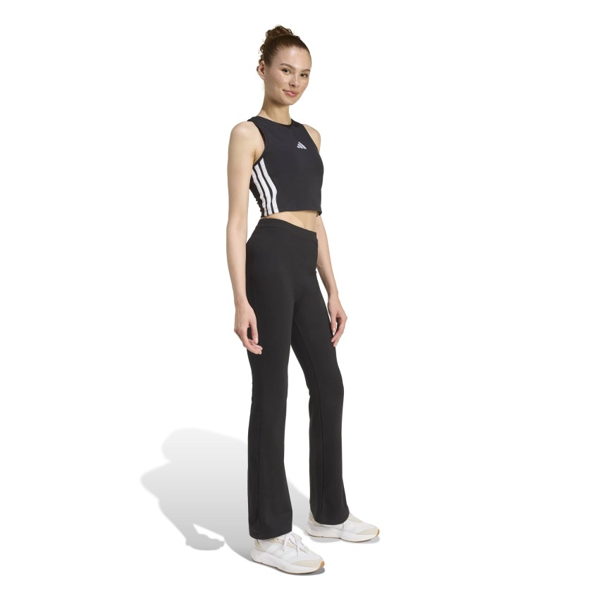 Adidas Essentials 3-Stripes Dolgulu Siyah Kadın Atlet - 3