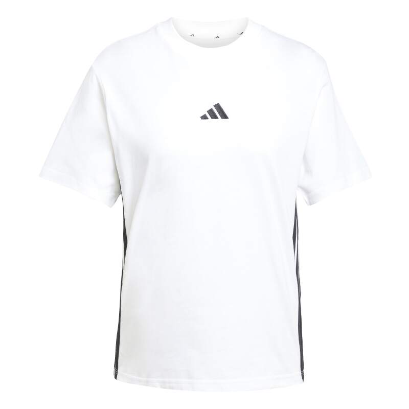 Adidas Essentials 3-Stripes Cotton Beyaz Kadın Tshirt - 6