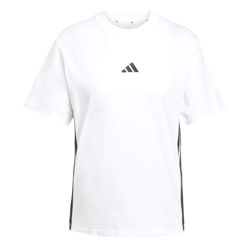 Adidas Essentials 3-Stripes Cotton Beyaz Kadın Tshirt - 6