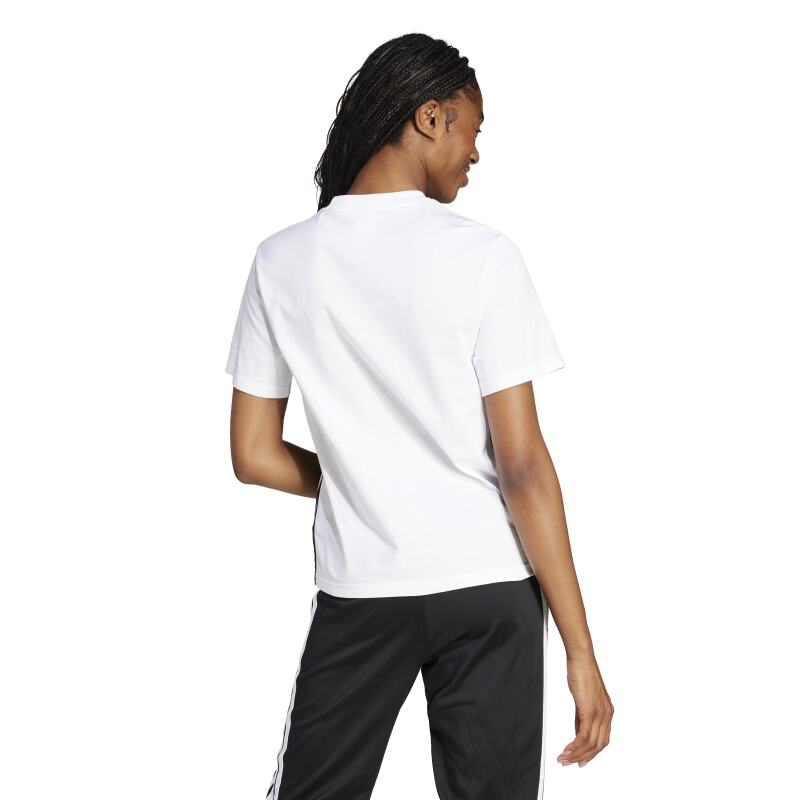 Adidas Essentials 3-Stripes Cotton Beyaz Kadın Tshirt - 2