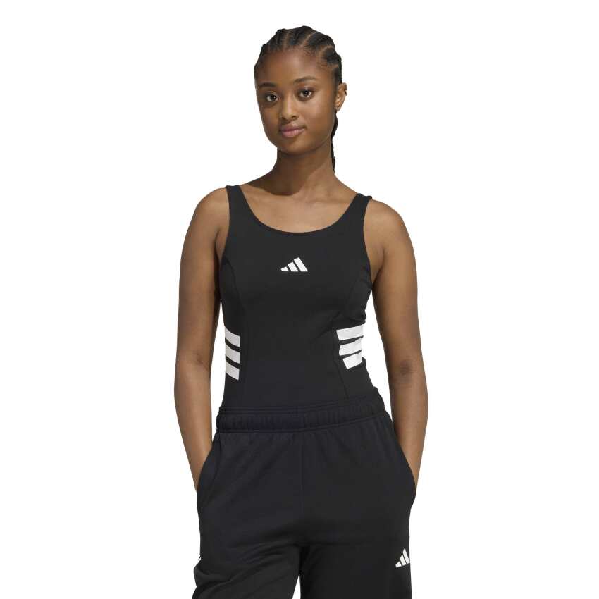 Adidas Future Icons Three Stripes Siyah Kadın Mayo - 7