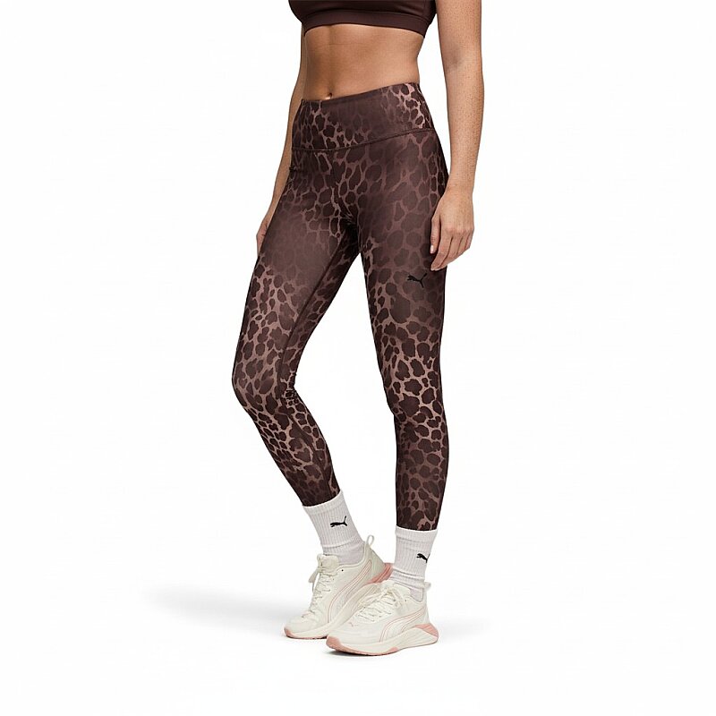 Puma Tad Ess Sptted Ti HW 7/8 Kahverengi Kadın Tayt - Puma