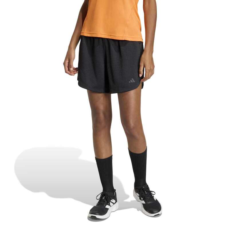 Adidas Pacer Workout Waffle Siyah Kadın Şort - Adidas