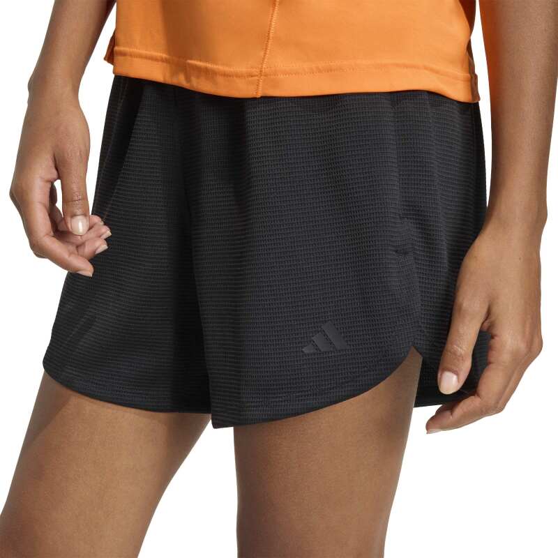 Adidas Pacer Workout Waffle Siyah Kadın Şort - 5