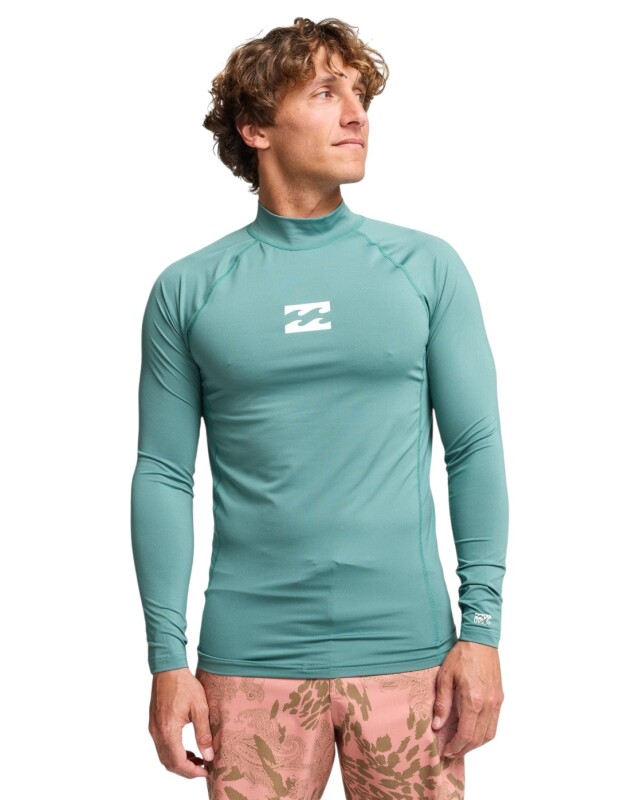 Billabong Waves All Day LS Yeşil Erkek Tshirt - Billabong
