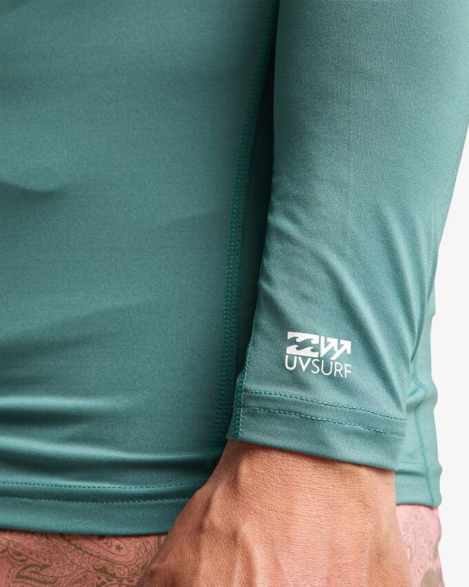 Billabong Waves All Day LS Yeşil Erkek Tshirt - 6