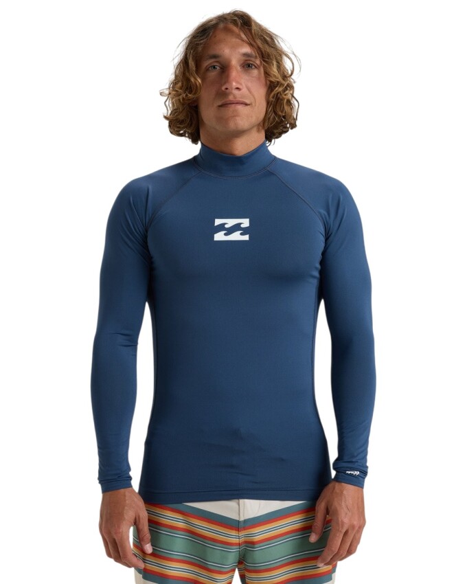 Billabong Waves All Day LS Lacivert Erkek Tshirt - 1