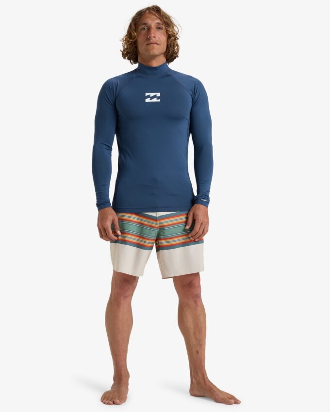 Billabong Waves All Day LS Lacivert Erkek Tshirt - 4