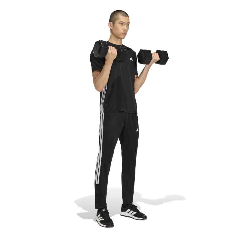 Adidas Workout Essentials All-Set 3-Stripes Örgü Siyah Erkek Eşofman Altı - 3