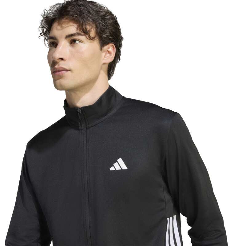Adidas Workout Essentials All-Set 3-Stripes Örgü Siyah Erkek Eşofman Takımı - 5