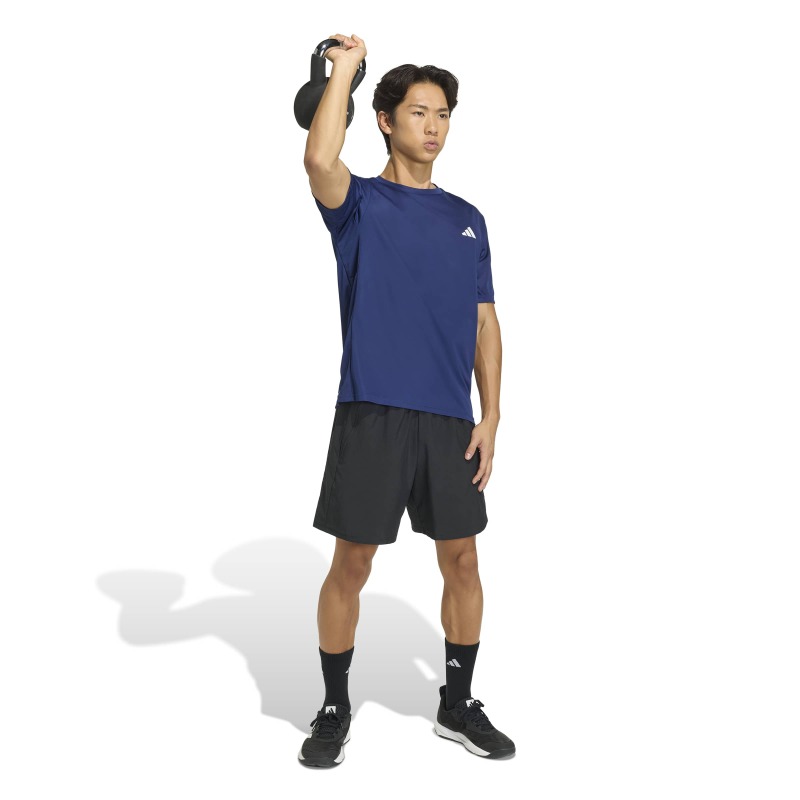 Adidas Workout Essentials Base Mavi Erkek Tshirt - 4