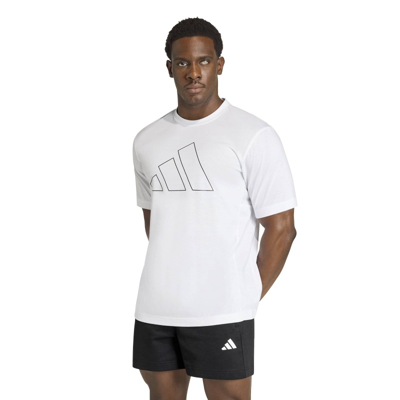 Adidas Workout Essentials Feelready Logo Beyaz Erkek Tshirt - 7