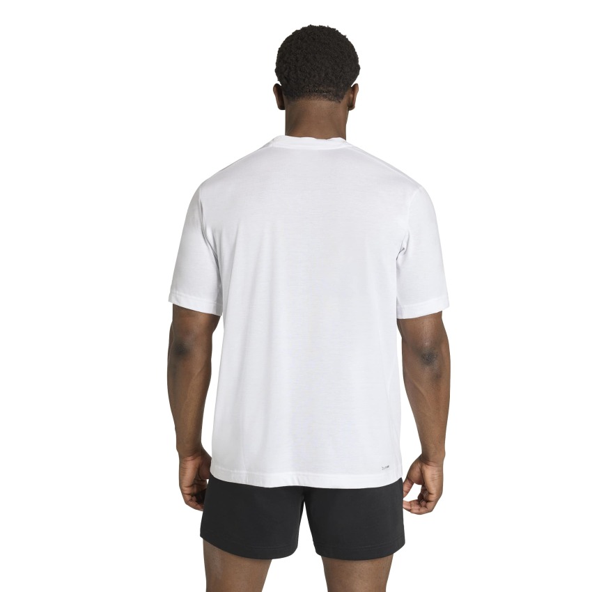 Adidas Workout Essentials Feelready Logo Beyaz Erkek Tshirt - 8
