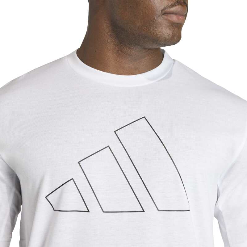 Adidas Workout Essentials Feelready Logo Beyaz Erkek Tshirt - 10