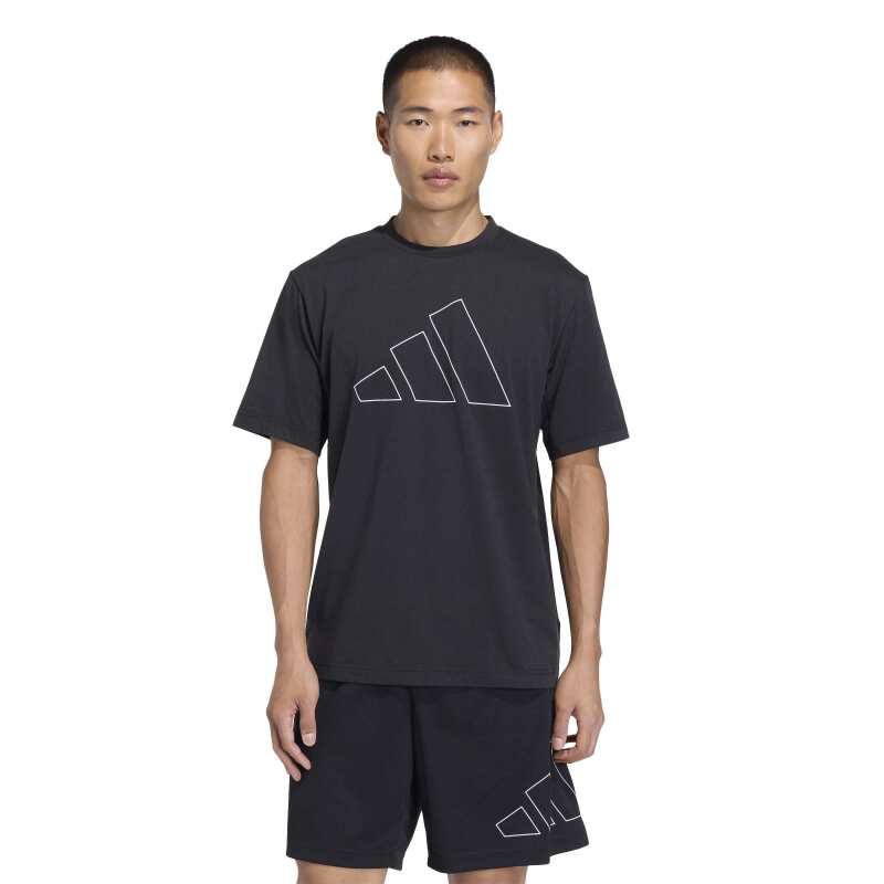 Adidas Workout Essentials Feelready Logo Siyah Erkek Tshirt - 1