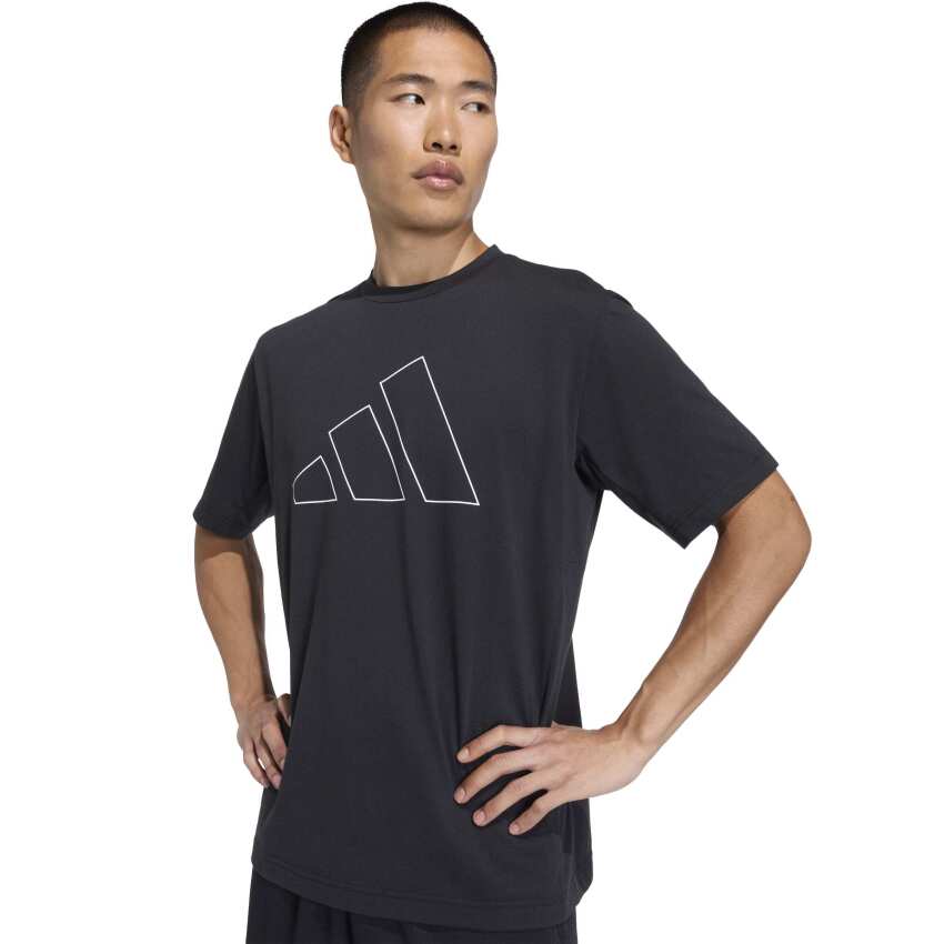 Adidas Workout Essentials Feelready Logo Siyah Erkek Tshirt - 8