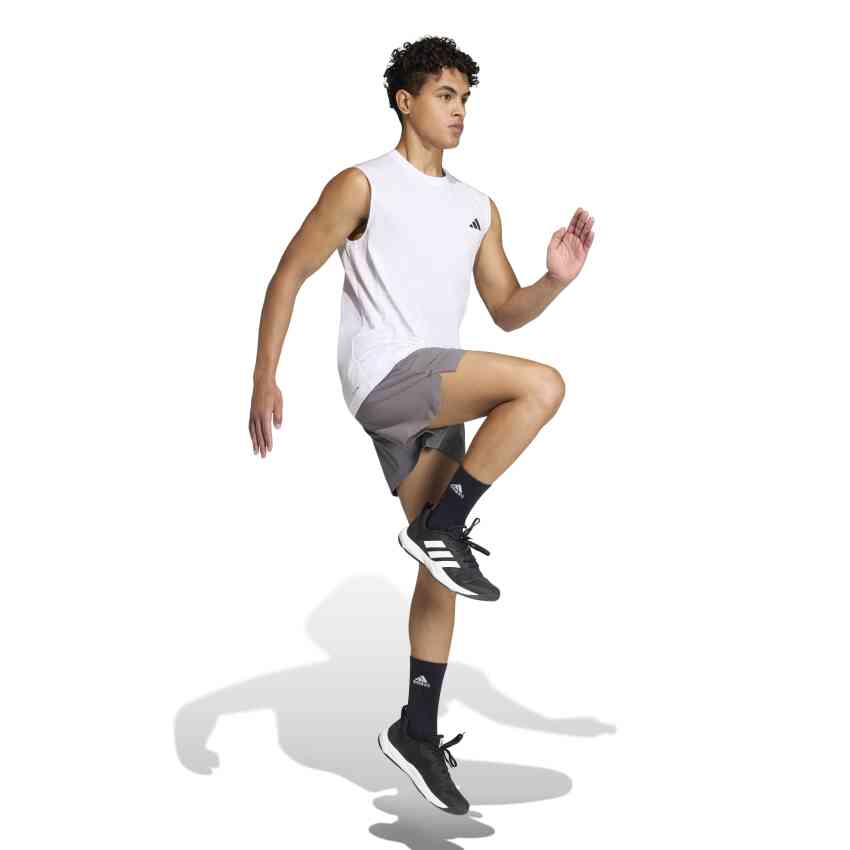 Adidas Workout Essentials Feelready Kolsuz Beyaz Erkek Atlet - 9