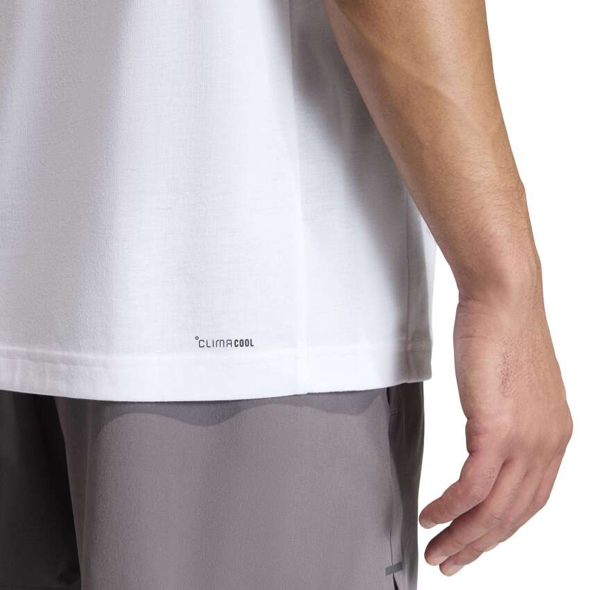 Adidas Workout Essentials Feelready Kolsuz Beyaz Erkek Atlet - 11