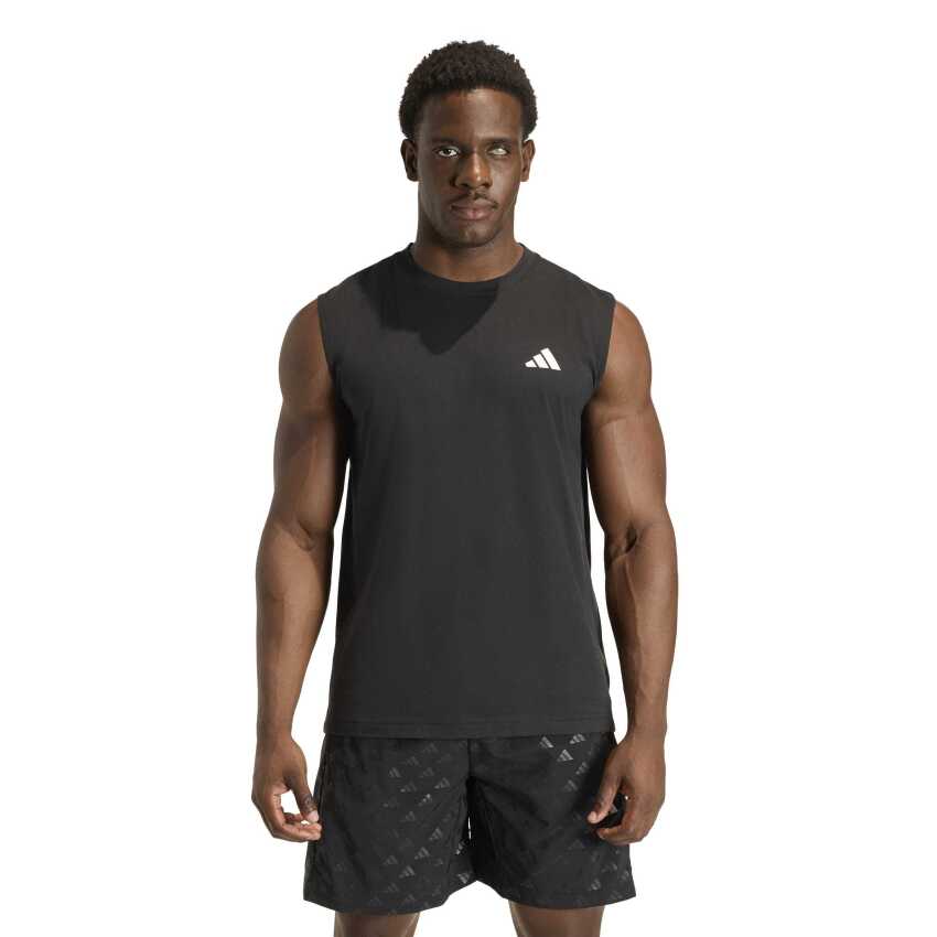 Adidas Workout Essentials Feelready Kolsuz Siyah Erkek Tshirt - 1