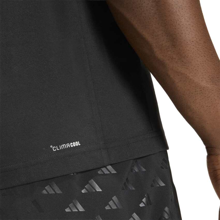 Adidas Workout Essentials Feelready Kolsuz Siyah Erkek Tshirt - 5