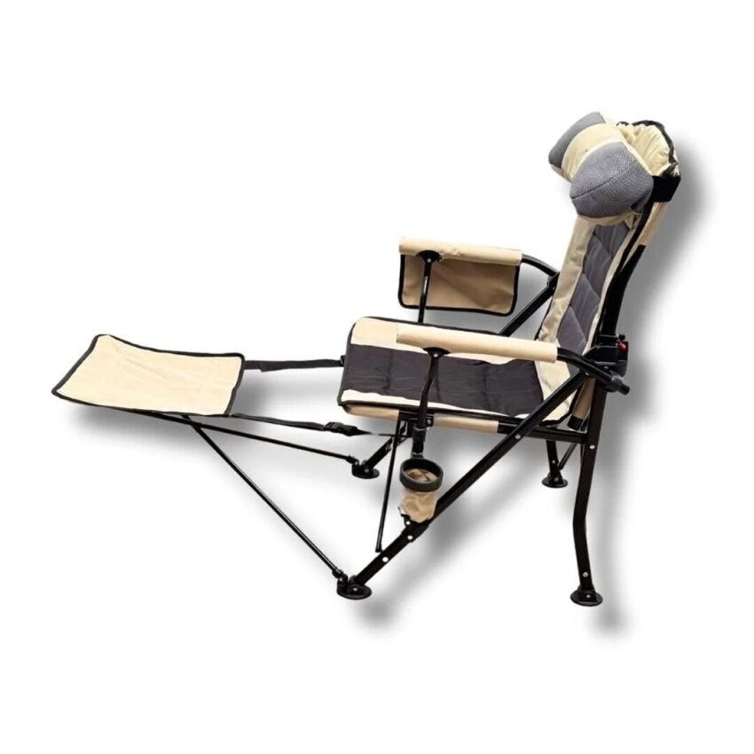 Windcamp Katlanır Kamp Sandalyesi Comfort - Sırt Ayarlanabilir Bej Unisex Kamp Sandalyesi - 3