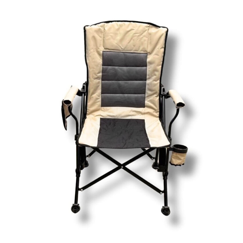 Windcamp Katlanır Kamp Sandalyesi Comfort - Sırt Ayarlanabilir Bej Unisex Kamp Sandalyesi - 5