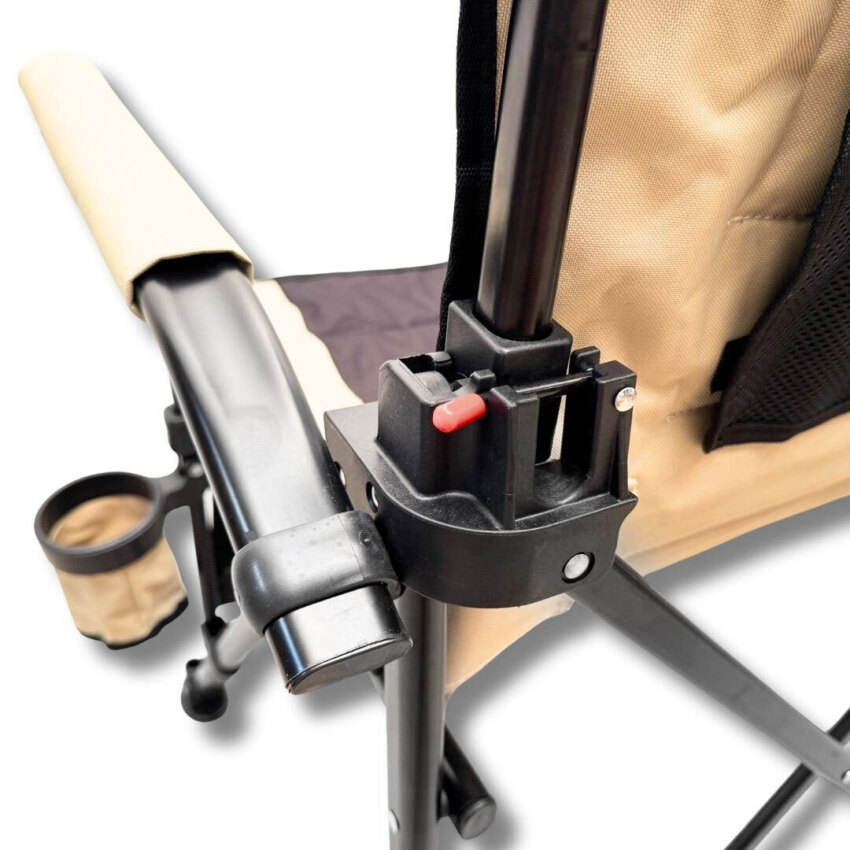 Windcamp Katlanır Kamp Sandalyesi Comfort - Sırt Ayarlanabilir Bej Unisex Kamp Sandalyesi - 6