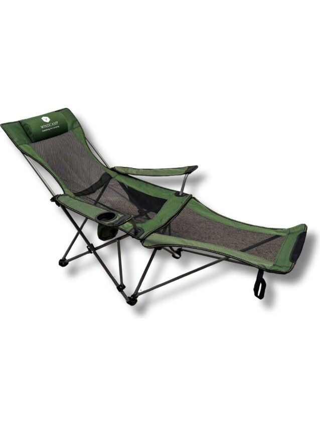 Windcamp Katlanır Kamp Sandalyesi Şezlong Yeşil Unisex Kamp Sandalyesi - 1