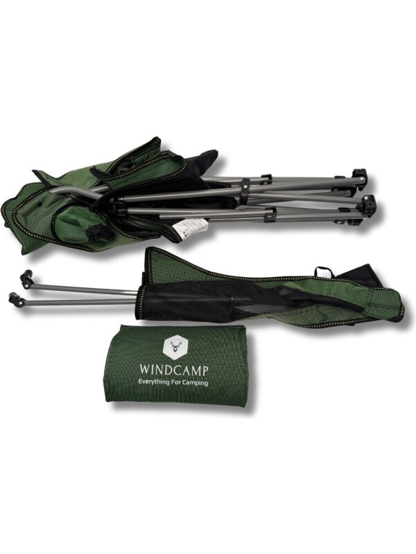 Windcamp Katlanır Kamp Sandalyesi Şezlong Yeşil Unisex Kamp Sandalyesi - 5