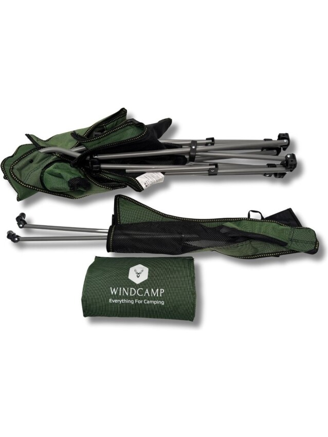 Windcamp Katlanır Kamp Sandalyesi Şezlong Yeşil Unisex Kamp Sandalyesi - 5