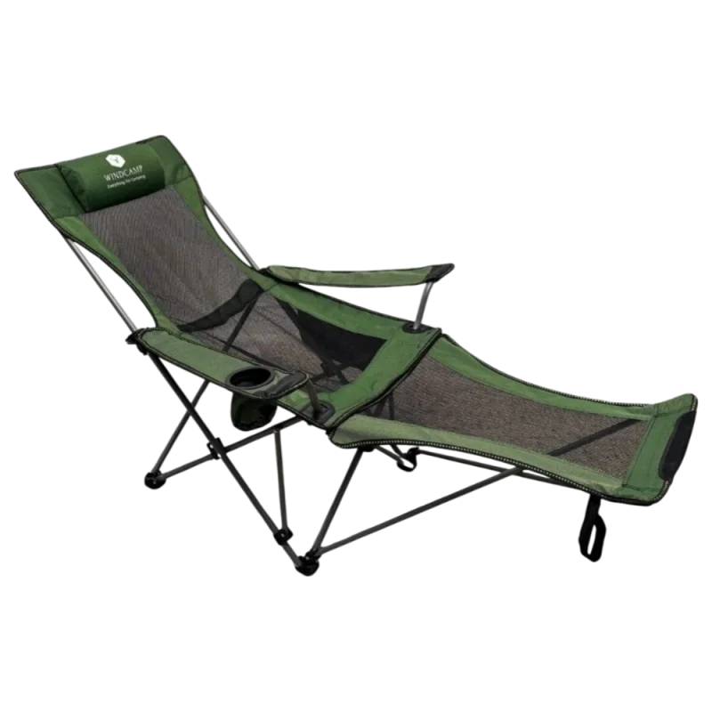 Windcamp Katlanır Kamp Sandalyesi Şezlong Yeşil Unisex Kamp Sandalyesi - 1