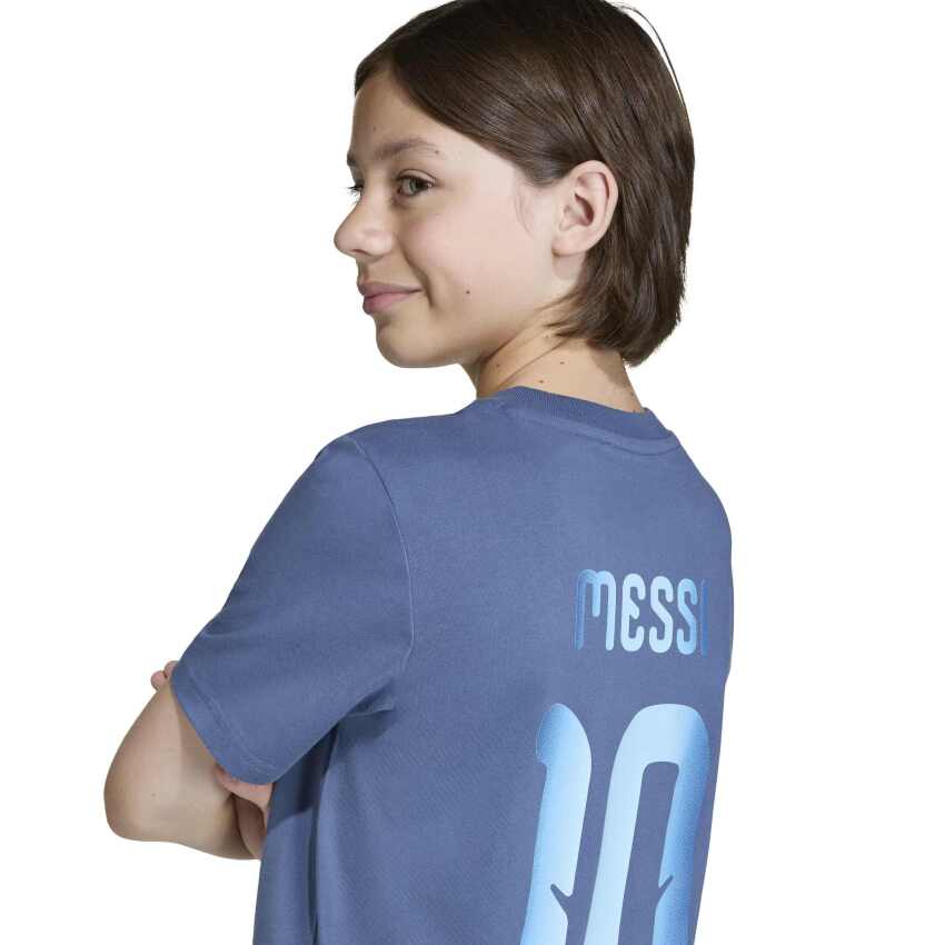 Adidas Messi Name&Number Graphic Mavi Çocuk Tshirt - 5