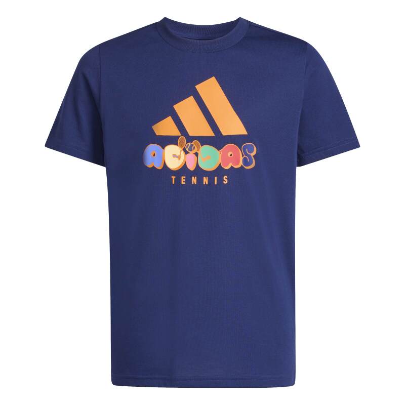 Adidas Tennis Category Graphic Lacivert Çocuk Tshirt - Adidas