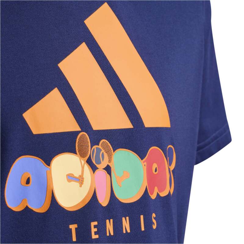Adidas Tennis Category Graphic Lacivert Çocuk Tshirt - 3